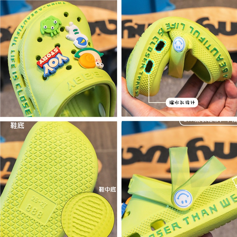 30707 Sendal Jely Baim Anak Motif Kartun Anti Slip