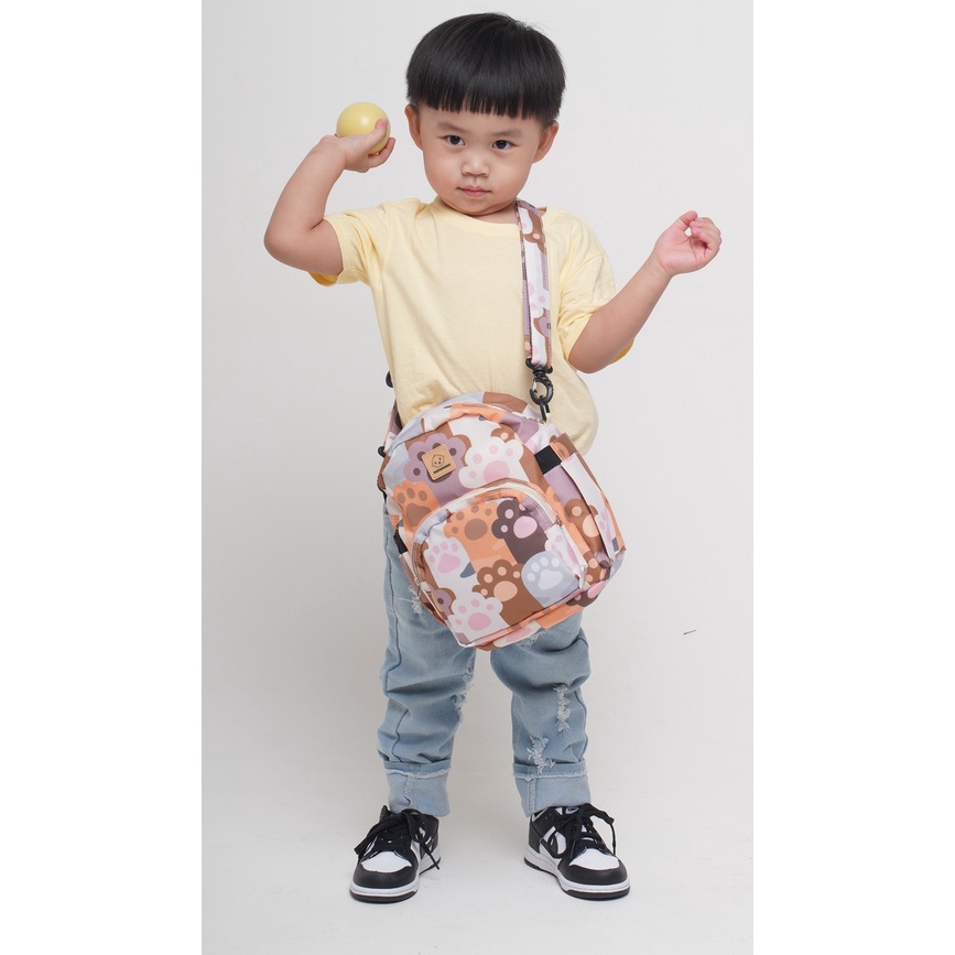 Papamama Enzo 2012 - Kid Mini Bag 2in1 - Cat Paws