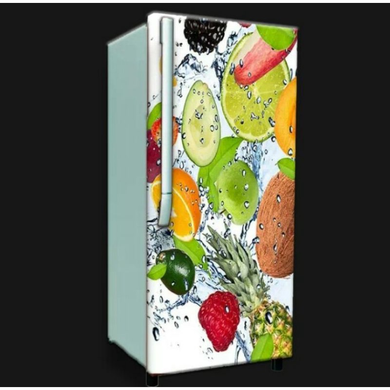 Sticker Kulkas 1 Pintu Motif Buah Terlaris