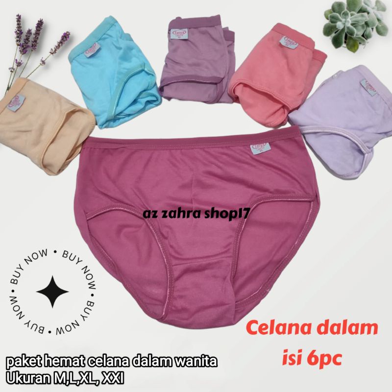 6pc Celana dalam wanita ESSE // Tasya T001. Sempak wanita Murah