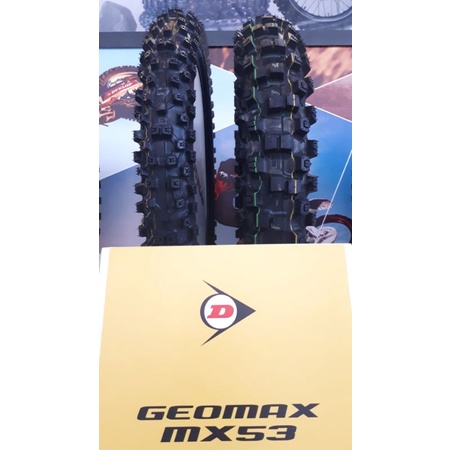 Ban DUNLOP Geomax MX53 110.100.18 Ring 18 Rear Ban Balap Motor Cross Ban Offroad Motor Cross Enduro 