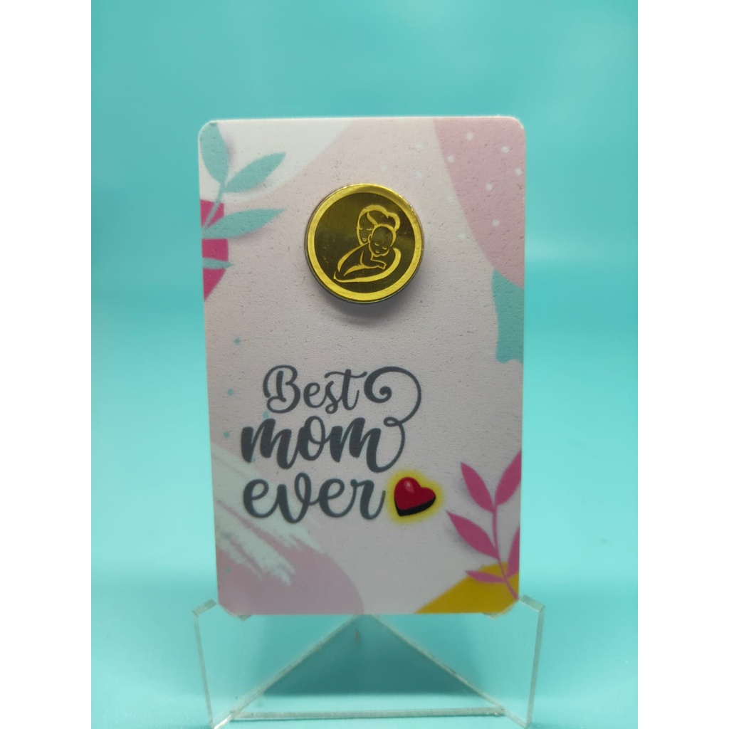 logam mulia emasin gold emas 24k 0,5gr love mom