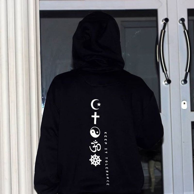 jaket sweater hoodie hodie switer pluralisme toleransi beragama pria laki laki perempuan murah distr