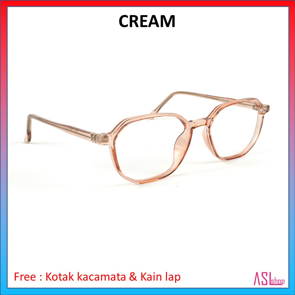 FRAME DAN KACAMATA MINUS KOREA STYLE (ID 1055) + LENSA BLUERAY/PHOTOCROMIC