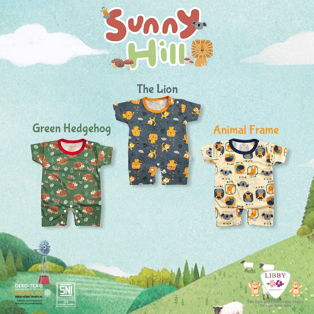 Libby Baju Kodok Segiempat - Sunny Hill Series (3 pcs)