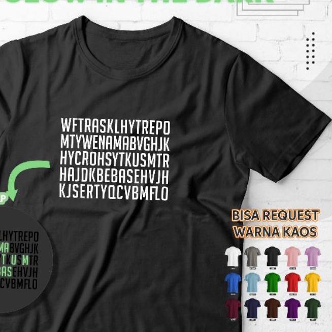 BAYAR DITEMPAT✔️KAOS BUCIN / SABLON TEKA TEKI NAMA / SABLON KAOS ANTI BUCIN / SABLON KAOS DESAIN SEN