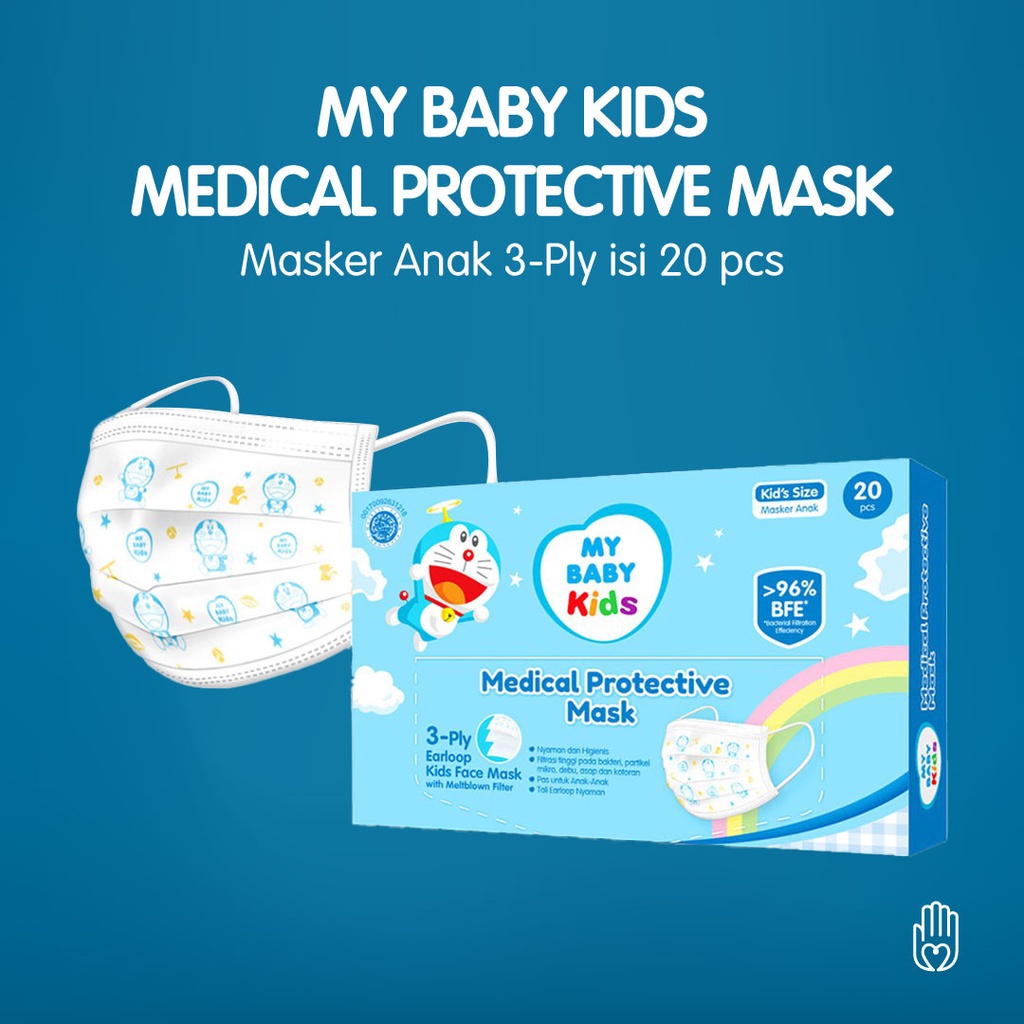 Babyzie_ │ My Baby Kids Medical Protective Mask Masker Anak 3-Ply Isi 20 pcs