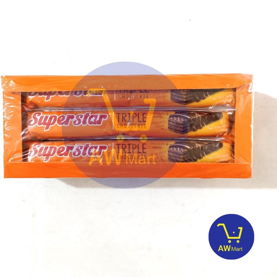 

Real Promotion--SUPERSTAR WAFER TRIPLE CHOCOLATE 12 PCS X 16 GRAM