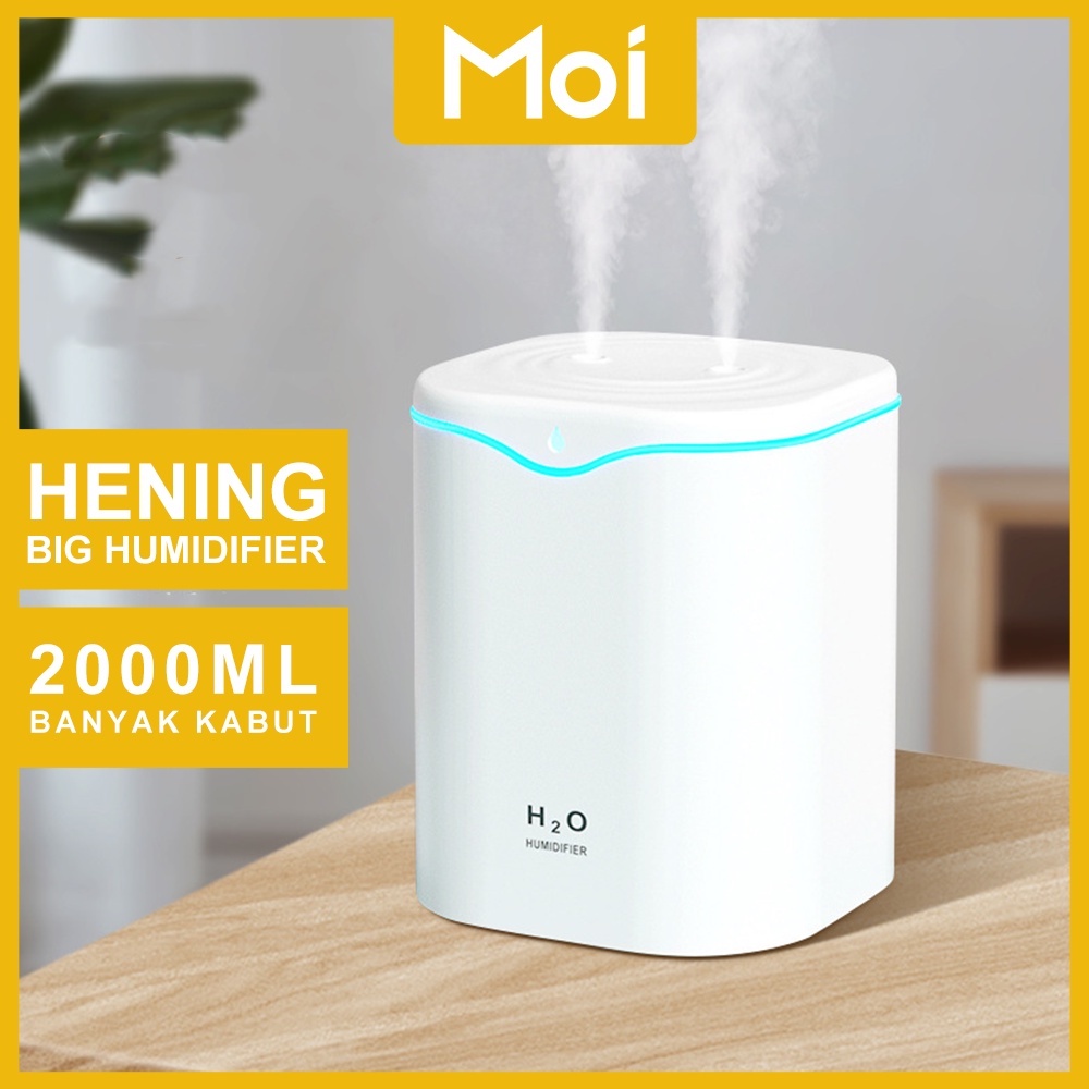 Moi 2000ML H2O Humidifier Diffuser Aromateraphy