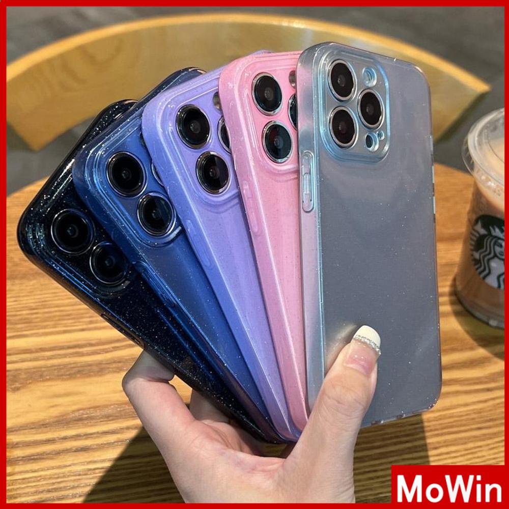For iPhone 14 Pro Max iPhone Case Shiny Glitter Case Glossy Jelly Case TPU Soft Case Shockproof Protection Camera Black Purple Pink For iPhone 13 Pro Max 12 Pro Max 11 xr 7Plus