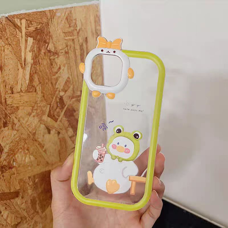 Ins Casing iPhone 14 14pro 14Plus 14prm 13prm 11 6splus 7Plus 8Plus Xr XS 13 12pro Max Motif Bebek Shockproof