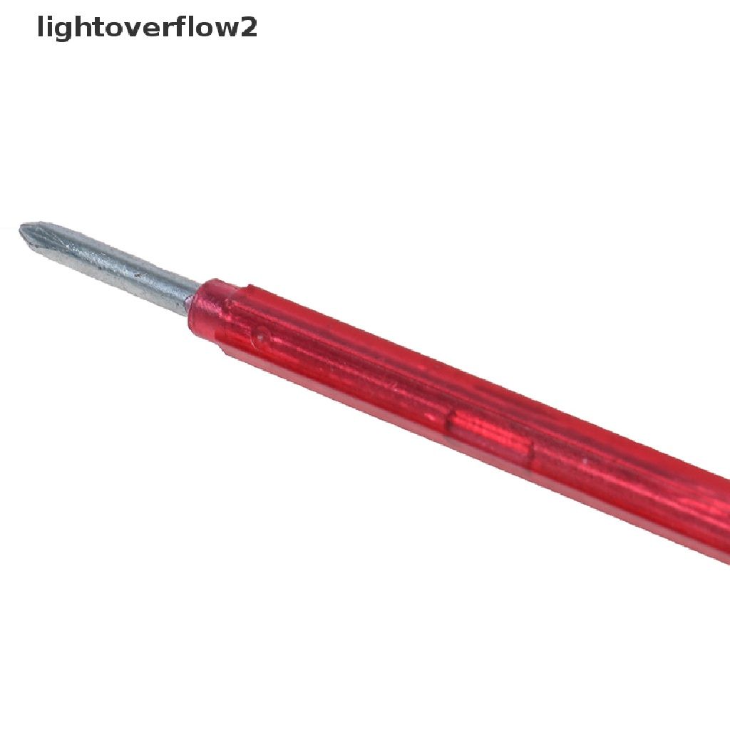 (lightoverflow2) Obeng test pen Elektrik 100-220V Dengan Indikator Voltase