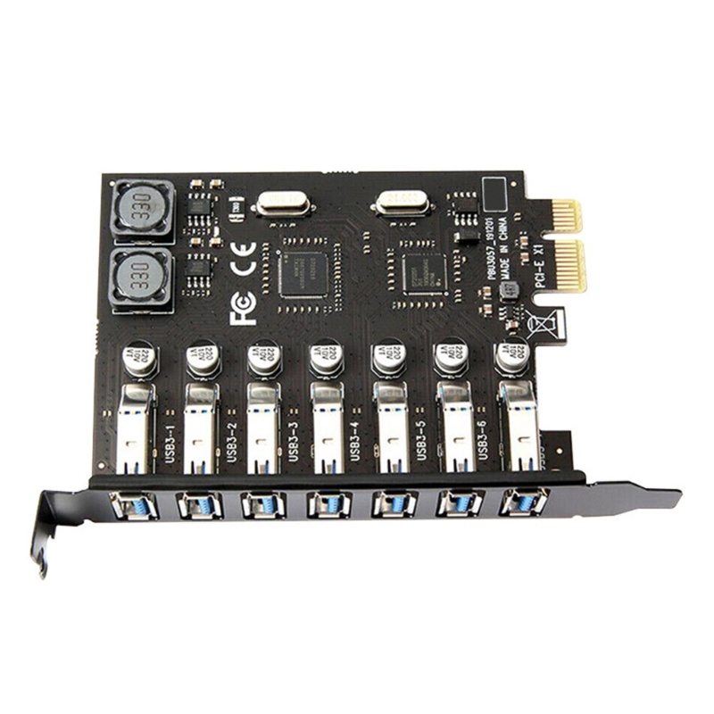 Zzz Adapter Expansion Card 7 Port USB 3.0 PCI-E Express