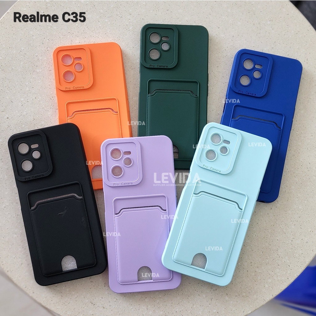 Realme C35 Realme Narzo 50A Prime Realme Narzo 50A Realme Narzo 50i Case Pro Camera Card Case Slot K