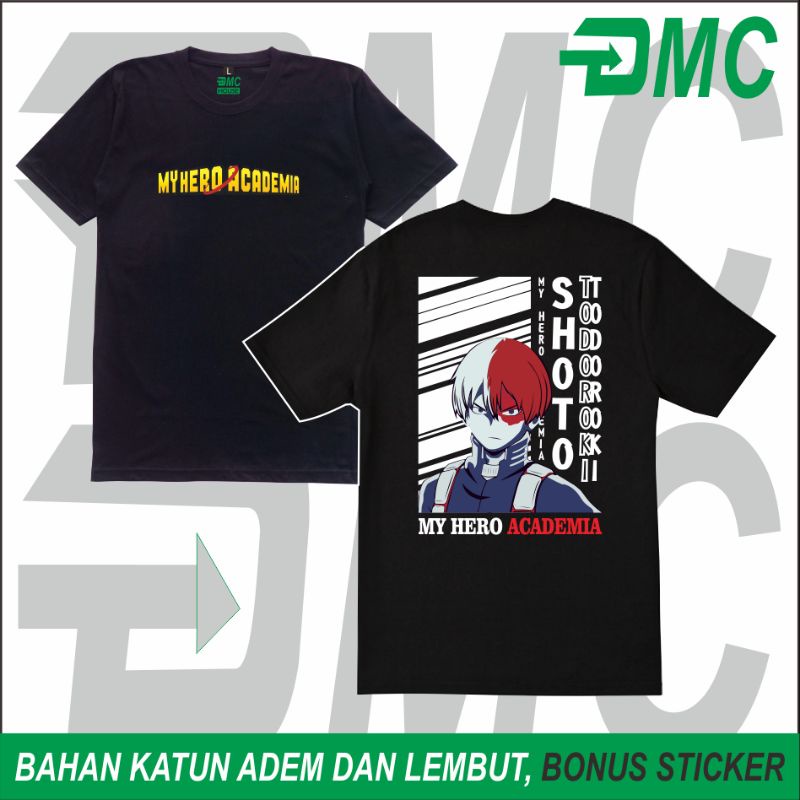 Baju Kaos Anime Todoroki Shoto My Hero Academia Kaos Anime Kaos Todoroki