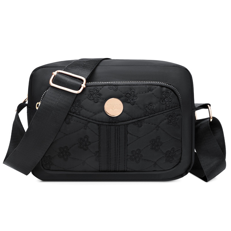 TAS SELEMPANG WANITA IMPORT BORDIR BUNGA KANVAS MULLEN PREMIUM SLINGBAG KOREA BAHU SHOULDER BAG CEWEK MURAH FASHION BATAM BRANDED KEKINIAN REMAJA SIMPLE CASUAL