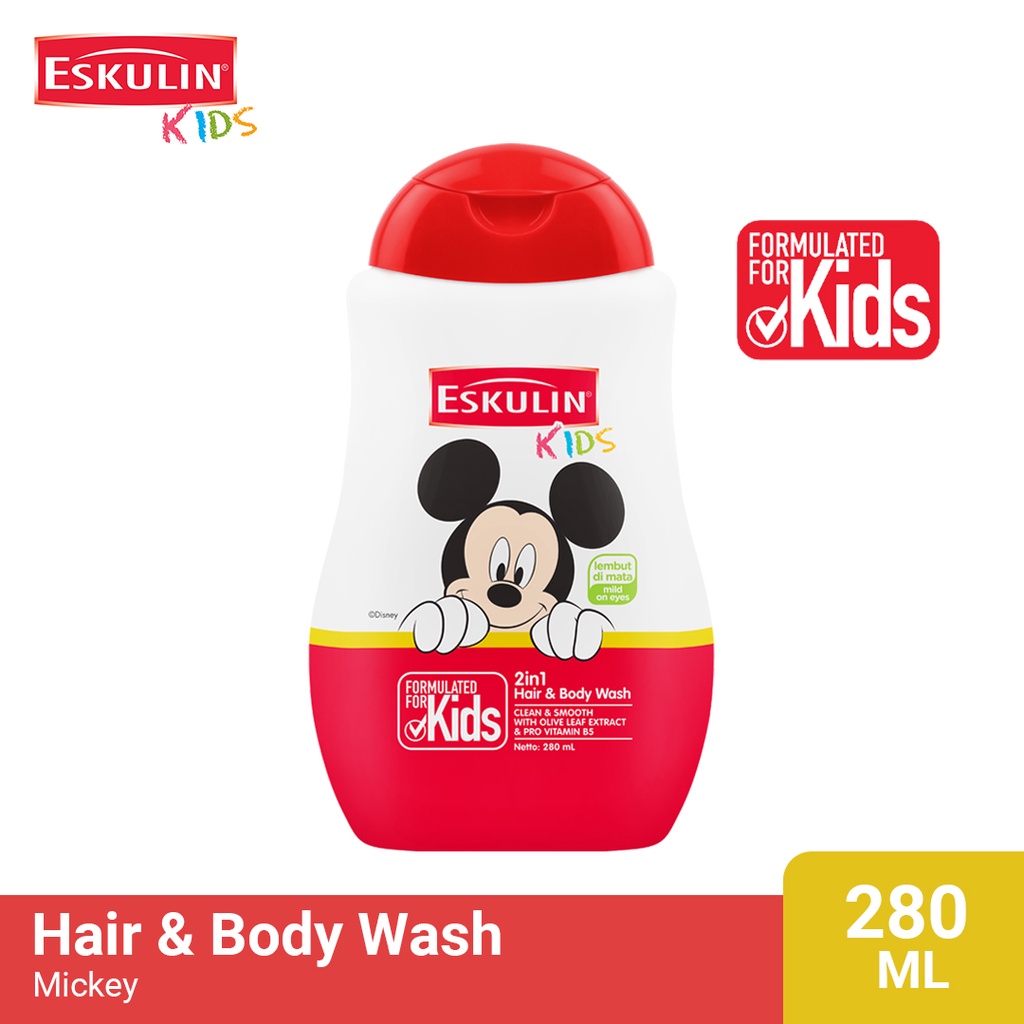 Eskulin Kids Hair Body Wash Mickey 280ml