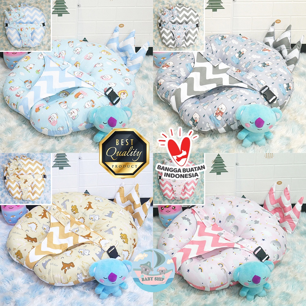 Sofa Bayi Multifungsi dengan Gesper Pengaman [ Zig Zag Series ] Free Bantal Peyang dan Plastik Mika  [ Merk Babyship ]