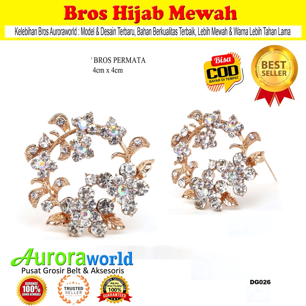 Auroraworld Bros Hijab Bros Mewah Kualitas Super bisa COD