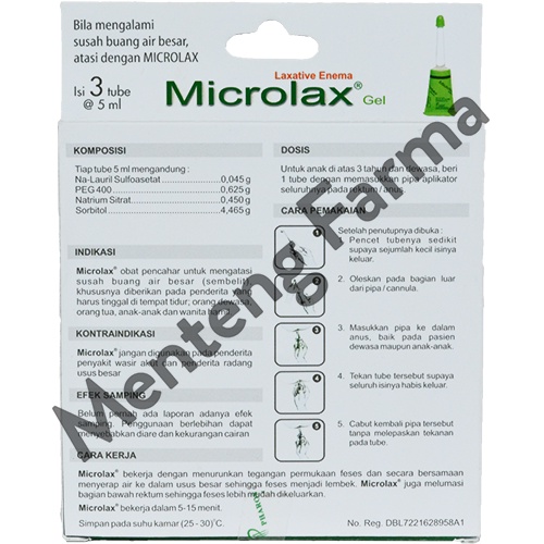 Microlax Gel Isi 3 Tube