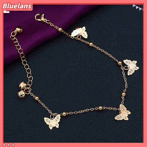 Gelang Kaki Rantai Model Butterfly Heart Untuk Perhiasan Pantai