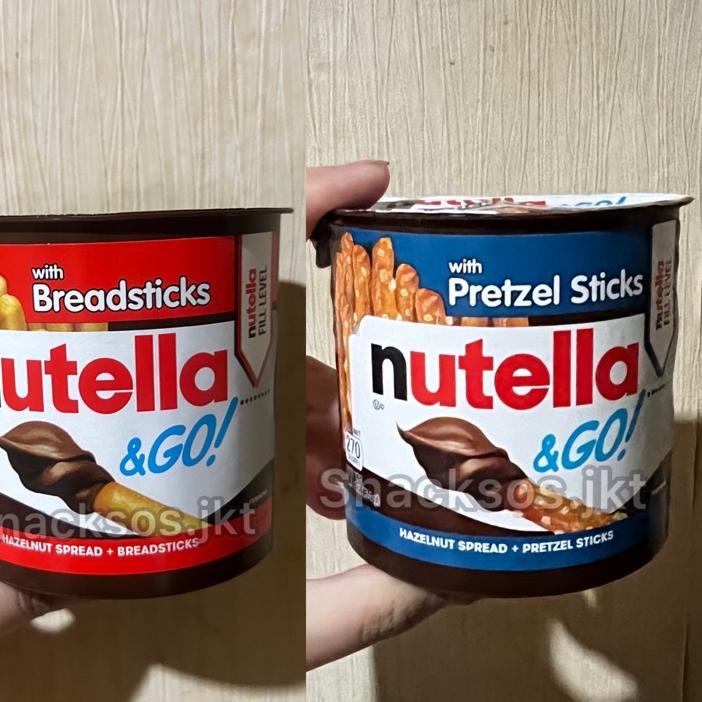 

✨BIG SALE✨ NUTELLA & GO WITH BREADSTICKS / WITH PRETZEL STICKS- NUTELLA GO HAZELNUT NYAM NYAM BISKUIT 