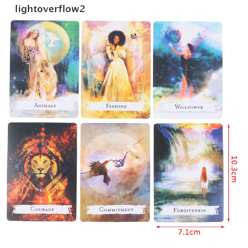 (lightoverflow2) 48pcs Kartu Tarot Ramalan Untuk Pesta