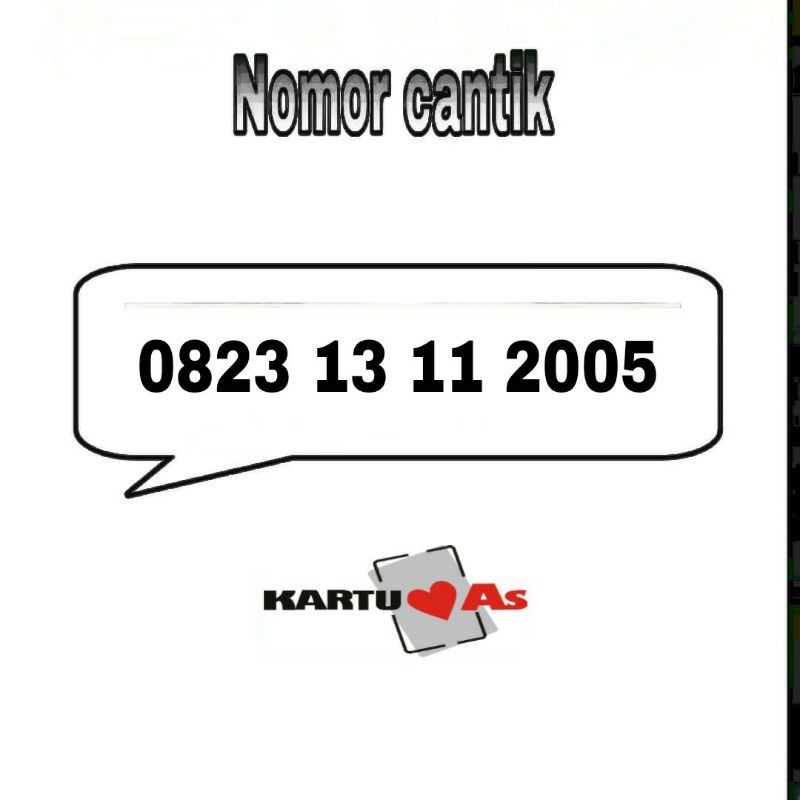nomor cantik nomer kartu perdana Telkomsel as 4g LTE seri tahun 13 November murah 23 231 2313 23131 