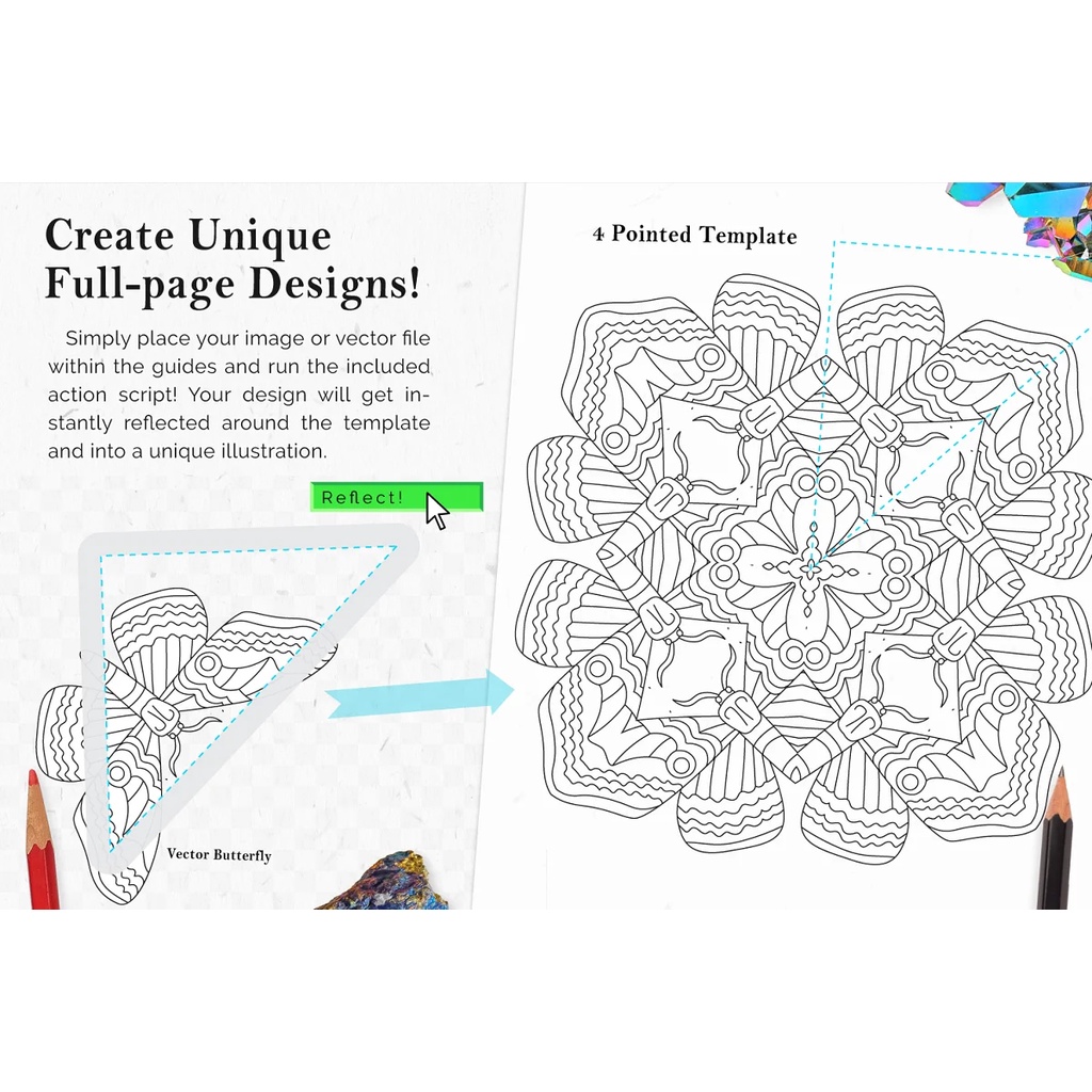 Vector Kaleidoscope For Illustrator