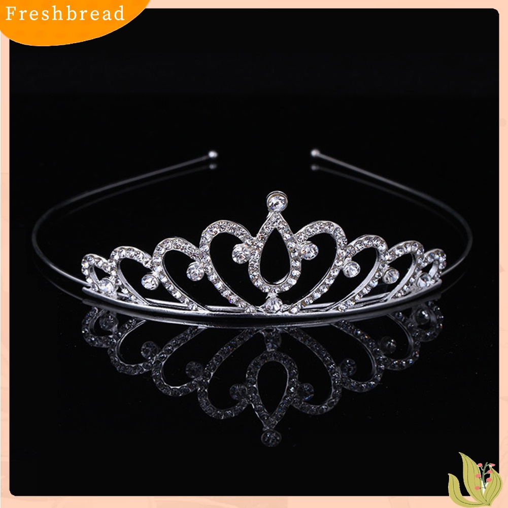 (Fresh) Bando Anak Perempuan Model Mahkota Tiara Princess Berlian Imitasi Untuk Pesta / Dansa