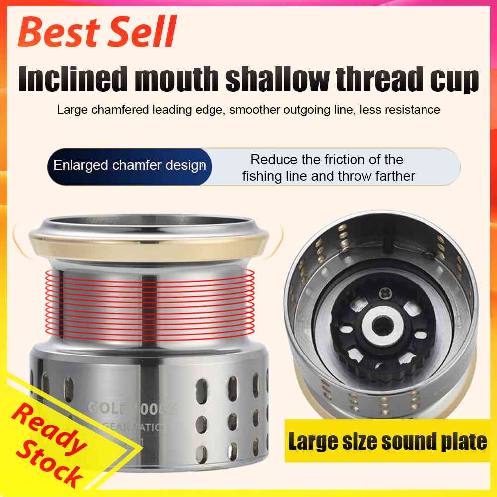 Reel Pancing Portable Tahan Lama Dengan Handle Halus