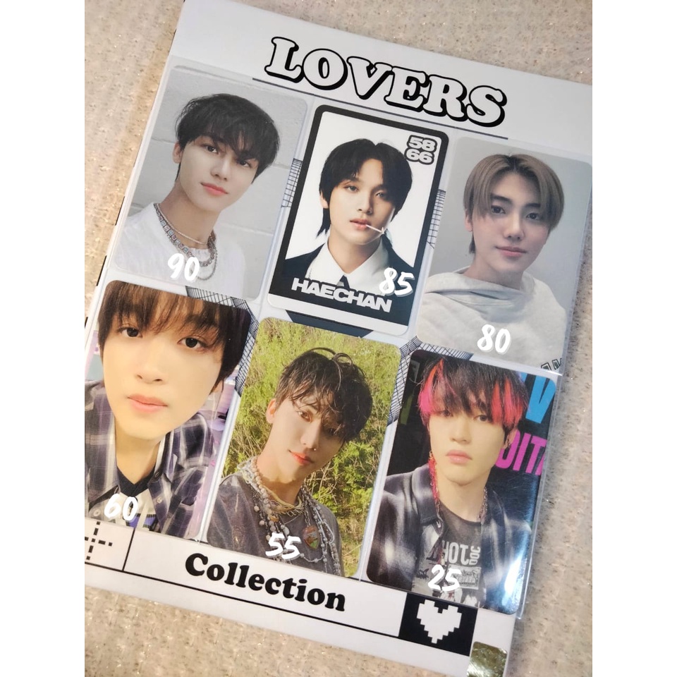 Haechan korek konsep trading card b glimo