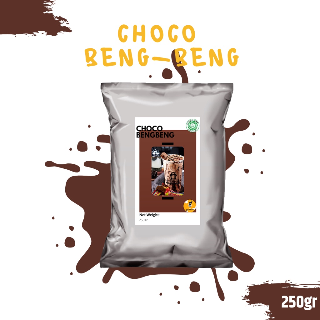 

BUBUK MINUMAN RASA CHOCO BENGBENG 250GR / SERBUK MINUMAN ANEKA RASA / BUBUK MINUMAN KEKINIAN / MINUMAN INSTAN / BOBA DRINKS