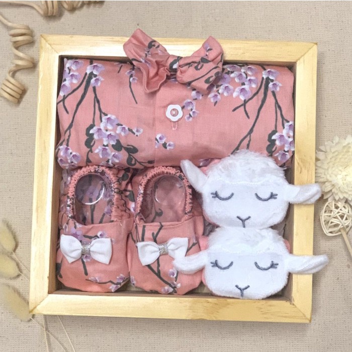 

[COD] Lille Gifts - Hampers Baby - Lovely Set - Parcel Bayi Kado Lahiran - Peach