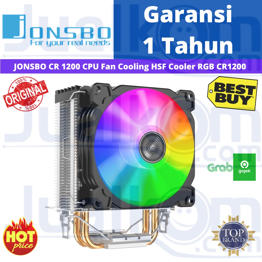 JONSBO CR 1200 CPU Fan Cooling HSF Cooler RGB CR1200