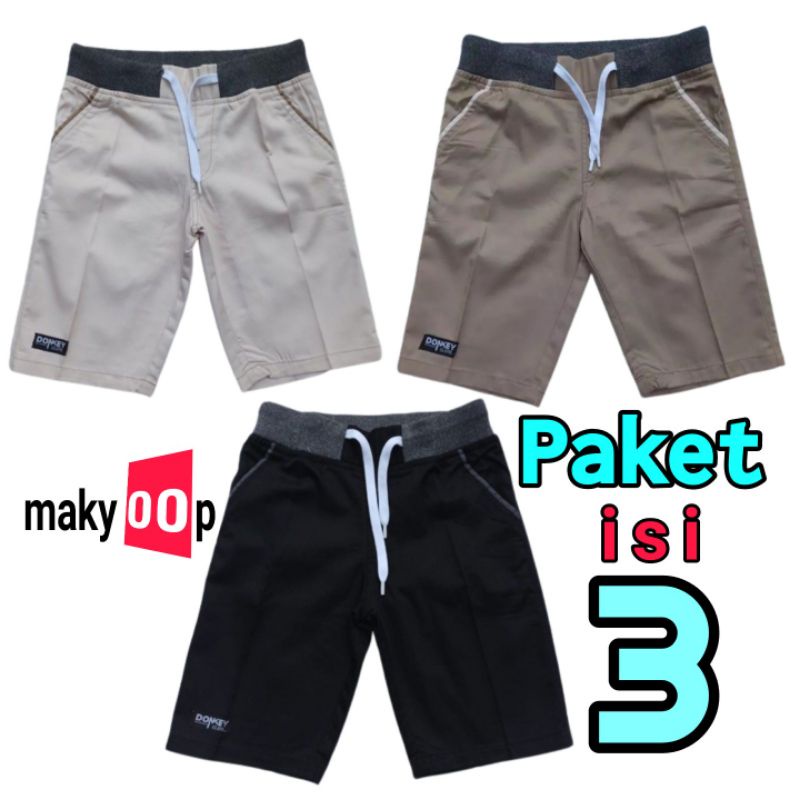 Celana Pendek Pria Chinos isi 3 Celana 60 ribu