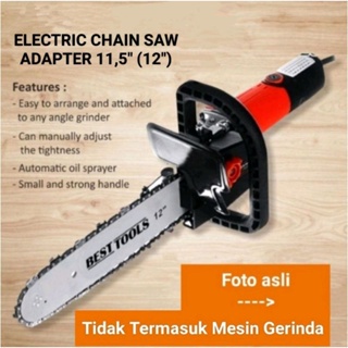 Adapter Mini Chainsaw Gergaji Potong Kayu / Mini Chain Saw 12” / Gergaji Chain Saw