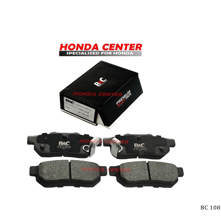 kampas rem brake pad sepatu rem belakang jazz gd3 ge8 city gd8 gm2 2005 2006 2007 2008 2009 2010 2011 2012 2013 2014 cakram b