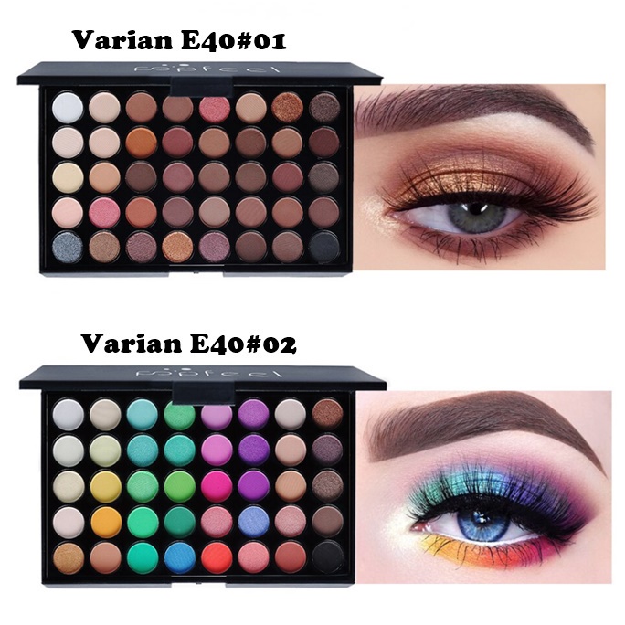 Hope Store - POPFEEL Eyeshadow Palatte Matte Lengkap 40 Warna Waterproof dan Tahan Lama