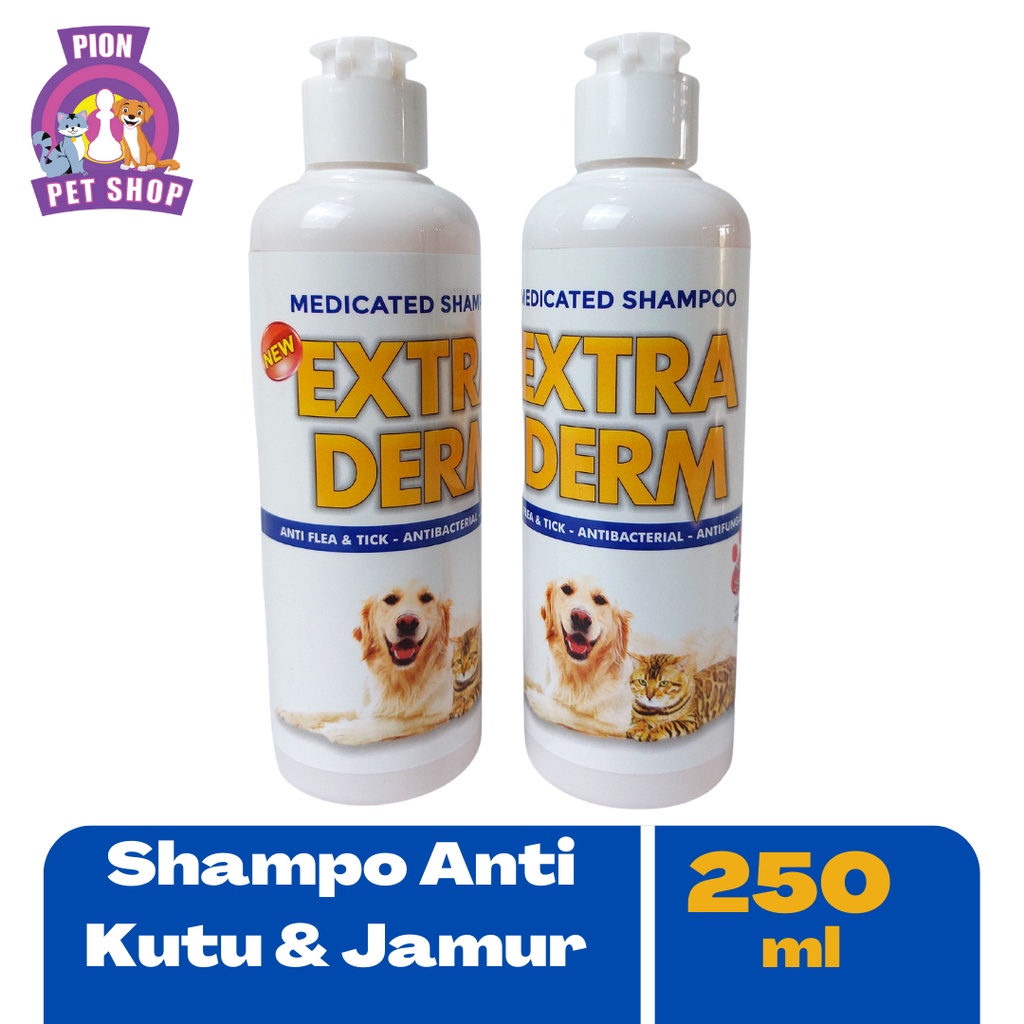 EXTRA DERM 250 ML SHAMPO MEDICATED UNTUK KUCING &amp; ANJING (PENGGANTI MUCO DERM)