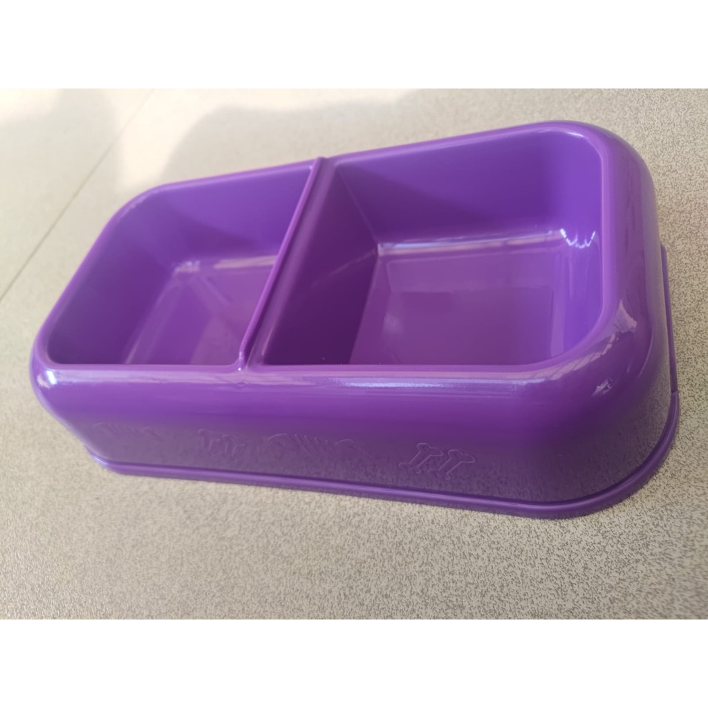 Tempat Makan Kucing Double Kotak Cat Bowl