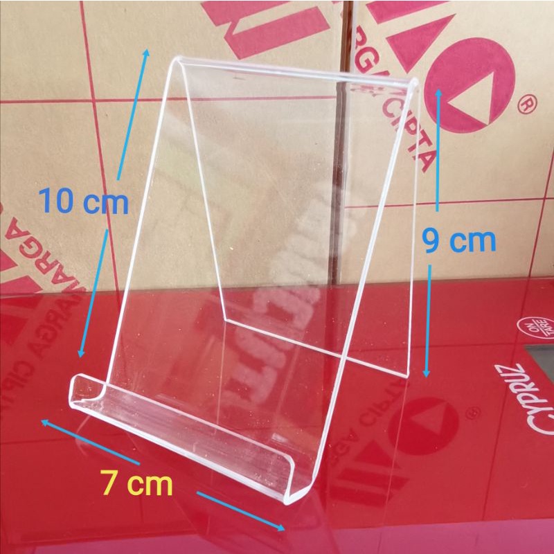 stand Handphone akrilik / smartphone holder akrilik / dudukan hp akrilik