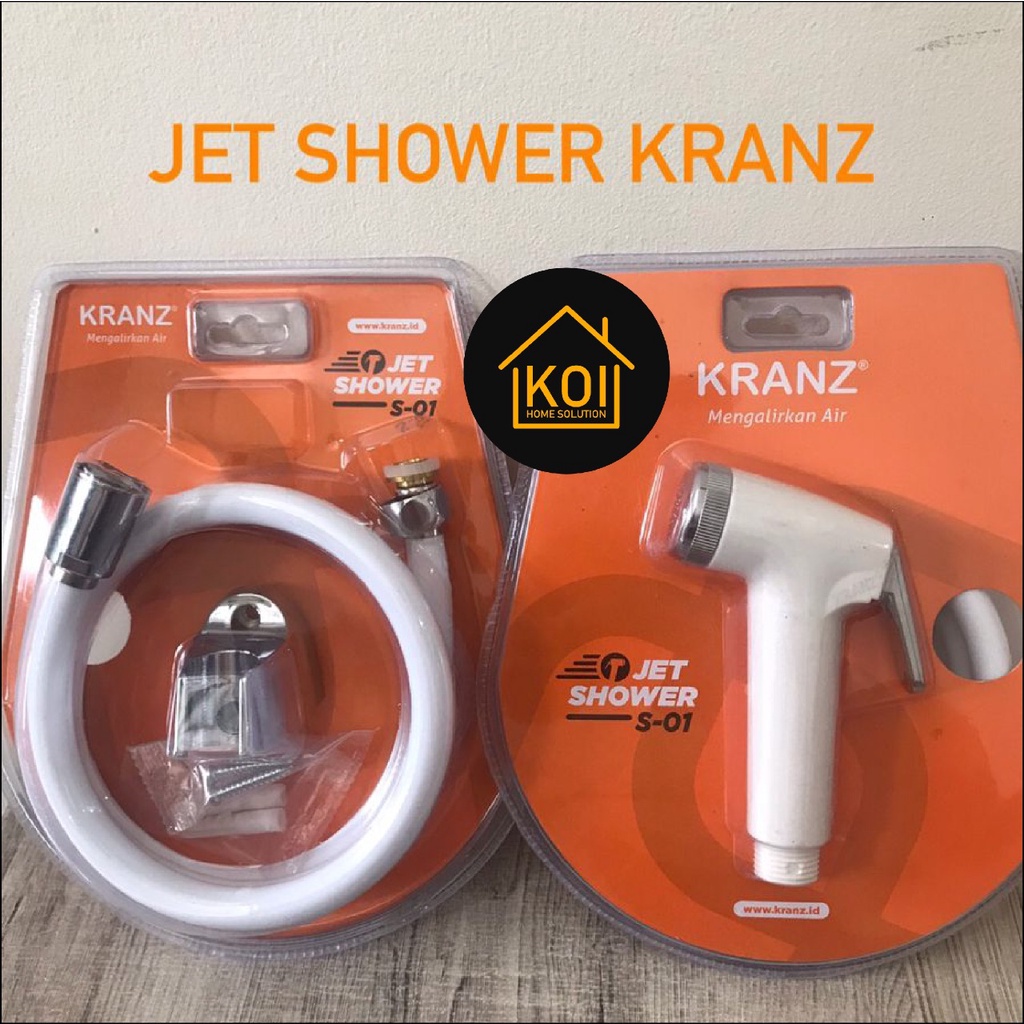 Jual Jet Shower Bidet Set Kranz S01 Putih Shopee Indonesia