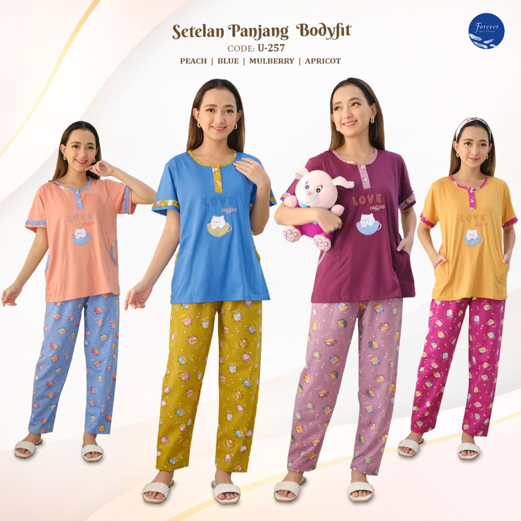 Babydoll Panjang Bodyfit Forever (Love Coffe)
