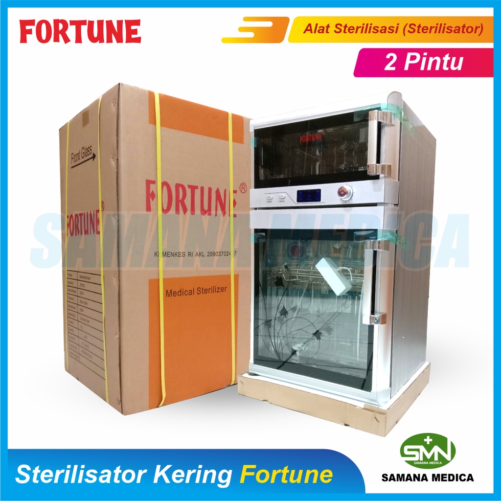 Sterilisator Kering FORTUNE 2 Pintu Steril Alat Medis Bedah FREE PAKING KAYU DAN BUBBLE  Promo murah