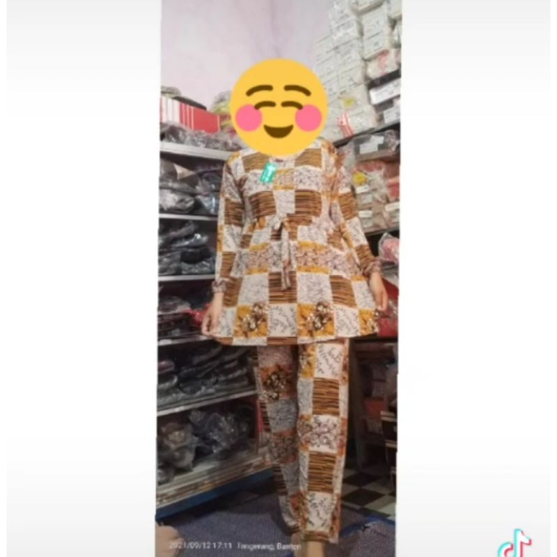 SETELAN Wanita Bahan Jersey