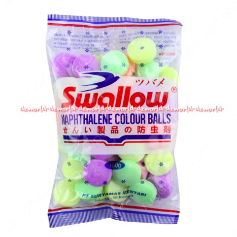 Swallow Kamper Naphthalene 150gr Kampers Untuk Lemari Ataupun Laci Penyimpanan Penghilang Bau Tidak Sedap Swalow Kapur Barus Bulat Kecil Ball Campers Naph thalene Warna Wani Colourfull