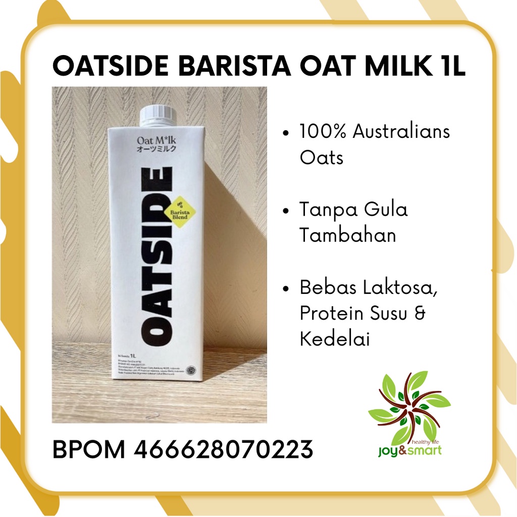 

Joy Smart Healthy Life Oatside Barista Blend Oat Milk 1l