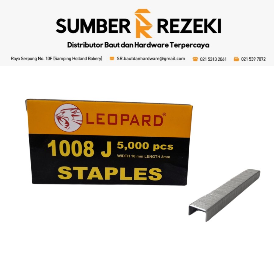 

Isi Paku Tembak Angin Leopard 1008J - Isi Staples 1013 J