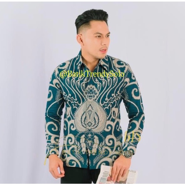 Hem  Kemeja Baju Batik Pria Cowok Laki Laki Slimfit Full Lapis Furing Lengan Panjang Lengan Pendek Original Asli Batik Jumanta Solo Laweyan Size S M L Xl XXL  21